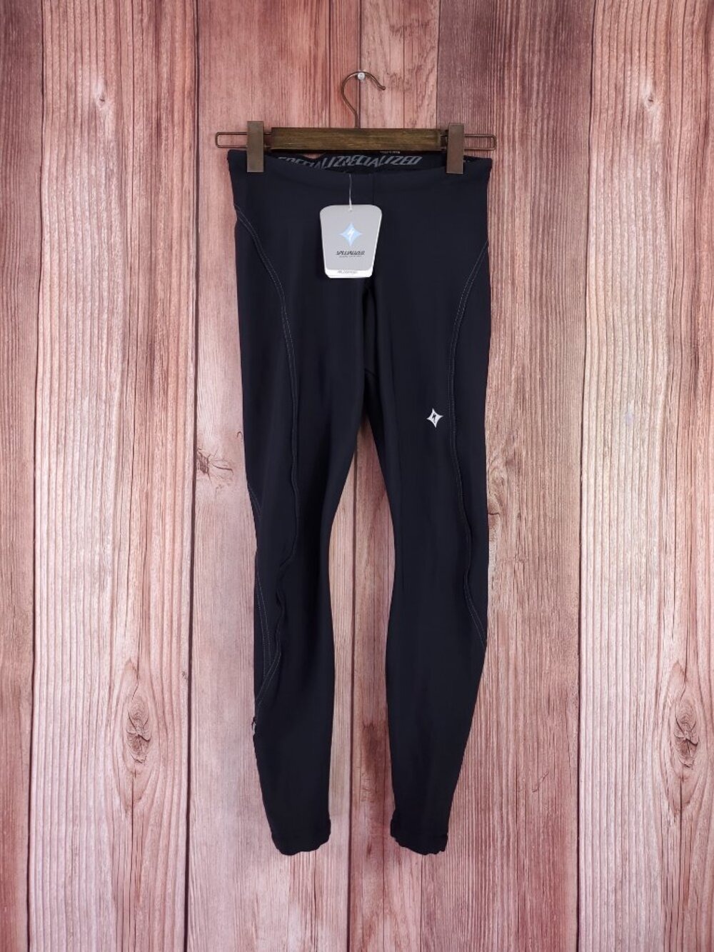 NWT Specialized Womens Medium Therminal Tights Cycling Black Fleece Lined